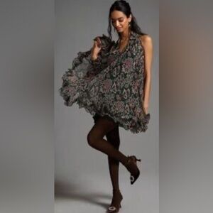 NWT Anthropologie Let Me Be Swing Dress Sz XS